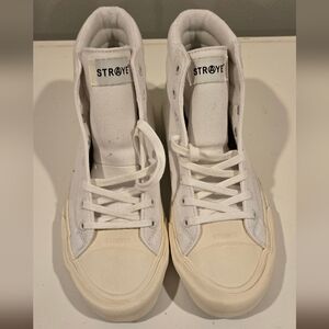 STRAYE White High-Top Sneakers Men NWOT